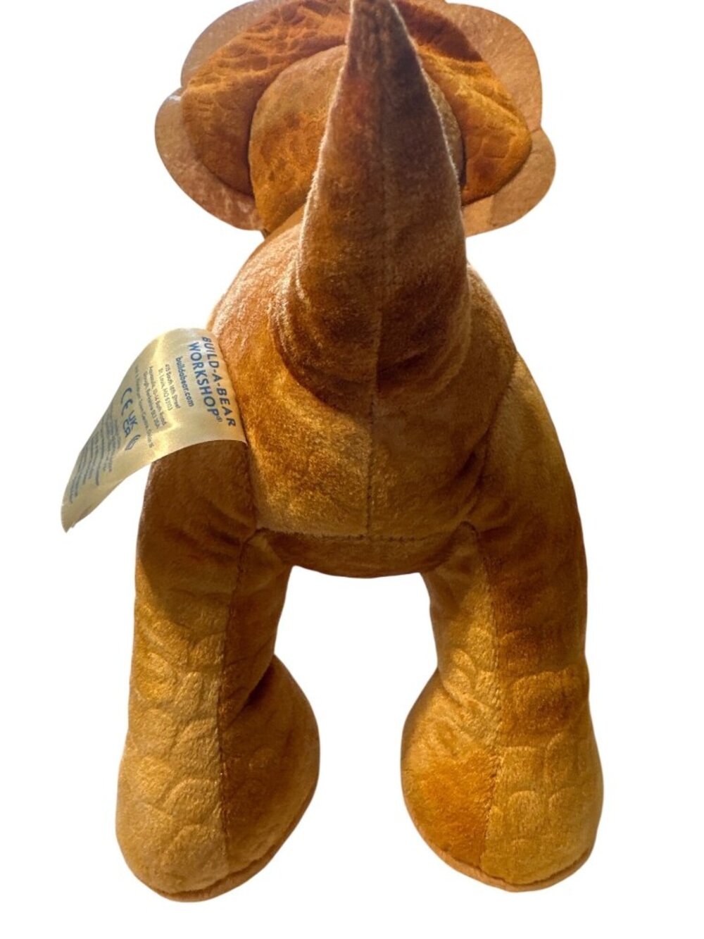 Build-A-Bear Triceratops Dinosaur Plush Toy In Brown With Scaled Detailing & Sof - Picture 4 of 7